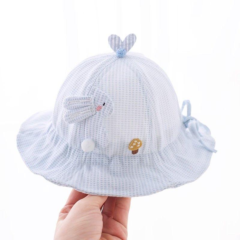 Baby Spring Autumn Thin Bucket Hat Cute Summer Sun Protection Cap For Infant Outdoor Travel Shade Hat