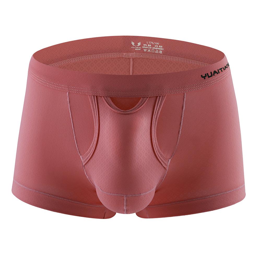 

1 шт Чоловічі дихаючі нижню білизну Боксери Sexy Bulge Pouch Panties Middle-WaisTrunks