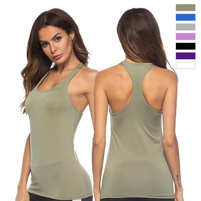 Damen Ärmellose Fitnessweste für Yoga, Pilates, Laufen, Radfahren - I-Back Beauty Enges Sporttop