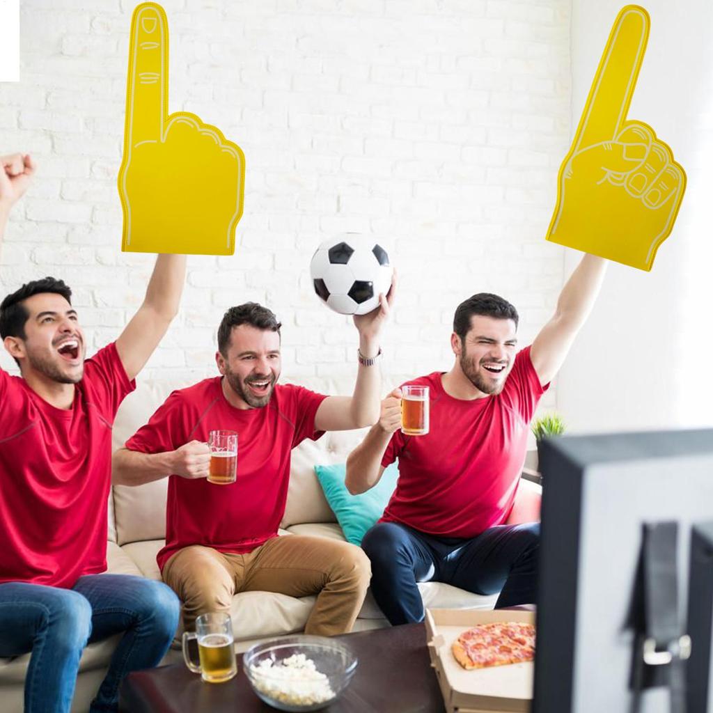 1PC Cheer Up Foam Fingers For Sports Number 1 Cheer On Cheerleading Props Hand Finger Gloves 18 Inch Sports Cheer Fan Finger