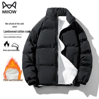 Mao Ren Herren Verdickte Lammfell Pufferjacke