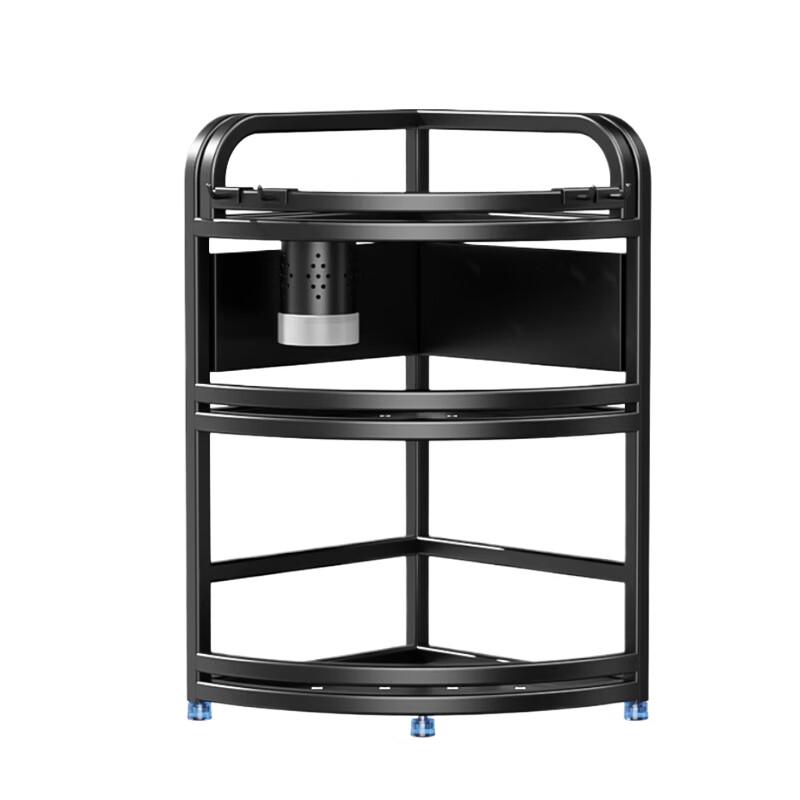 3-Tier Stainless Steel Kitchen Corner Storage Rack