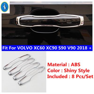 Für Volvo XC90 XC60 XC40 S90 V90 2018 - 2024 Chrom Außentürgriffabdeckung Formteilabdeckung Zierleiste Auto Innenzubehör