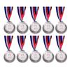 10Pcs Gold Award Medals Zinc Alloy Bronze Award Medals with Neck Ribbon Winner Reward Badge 2 Inch for Classrooms Office Games