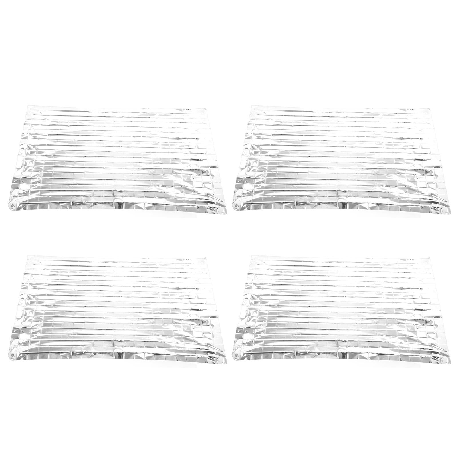 

Аварийное одеяло 130x210см Портативное Многофункциональное Аварийное Водонепроницаемое Термоодеяло Серебристое