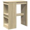 VidaXL Bar Table with Shelves Sonoma Oak Engineered Wood, Pub Table, High Table, Bar Stool Table, Table 854339