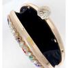 Women Rhinestone Evening Bag MultiColored Dazzling Crystal Clutch Bag Party Bridal Wedding Cocktail Handbag,22.5*12*6cmm,champagne