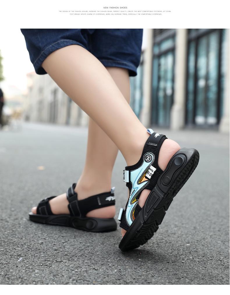 Non-Slip Boys' Casual Summer Sandals – Odor-Resistant, Soft Sole, Shock-Absorbing