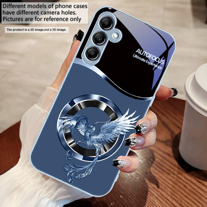 Handsome Pink Phoenix For Samsung A73 72 71 A70 56 55 54 A53 52 51 A50 42 A35 A34 33 32 31 26 25 24 23 22 30 glass phone case
