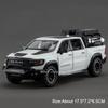 1:32 Hilux Ram Mammoth Model Car Toy Alloy Diecast Sound Light Pull Back Shock Absorption Off-Road Pickup Vehicle Boys Gifts