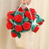 Colorful Artificial Flower Blanket Fashion Rose Flower Nap Blanket  Valentine's Day