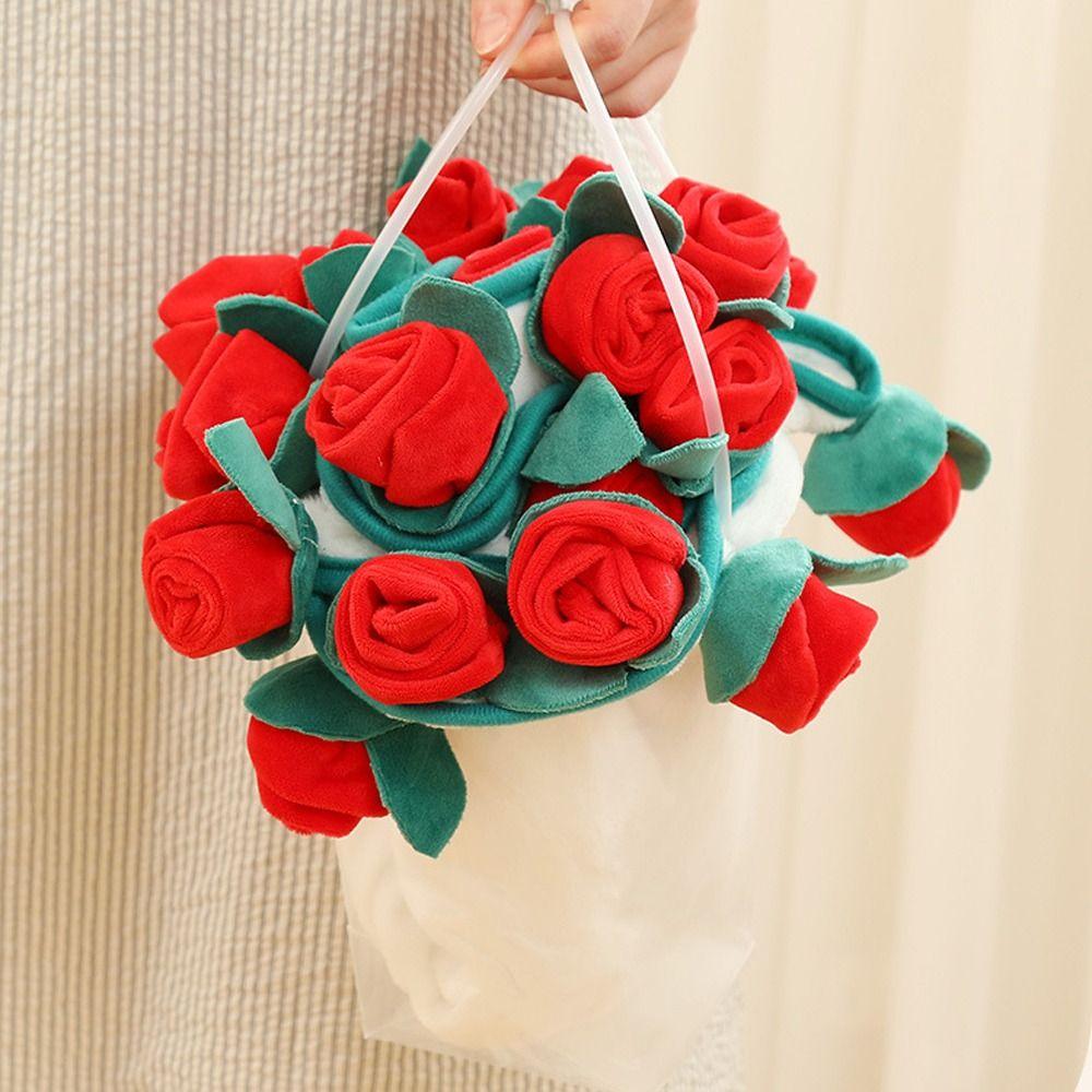 Colorful Artificial Flower Blanket Fashion Rose Flower Nap Blanket  Valentine's Day