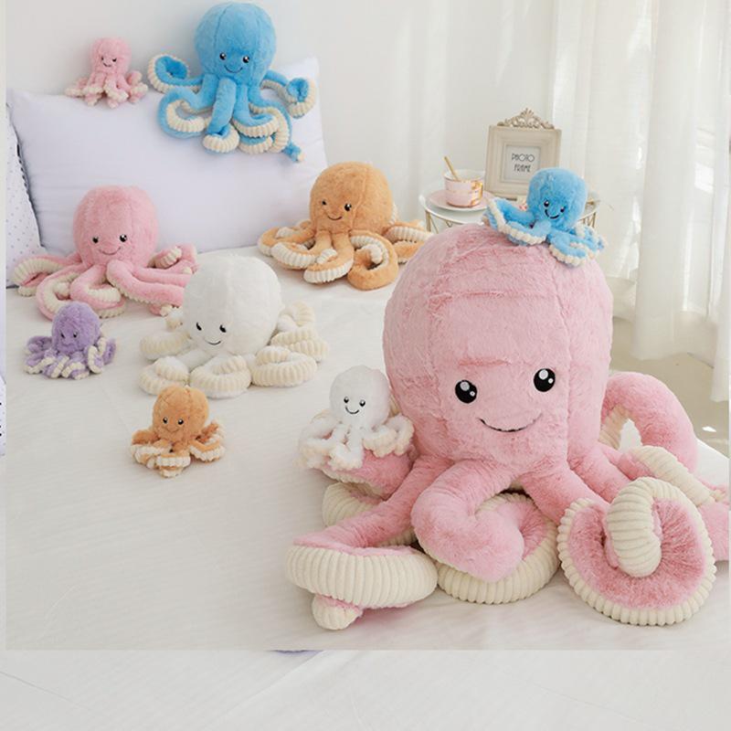 UK Baby Octopus Plush Soothing Doll Toy - Ocean-Themed Gift for Children