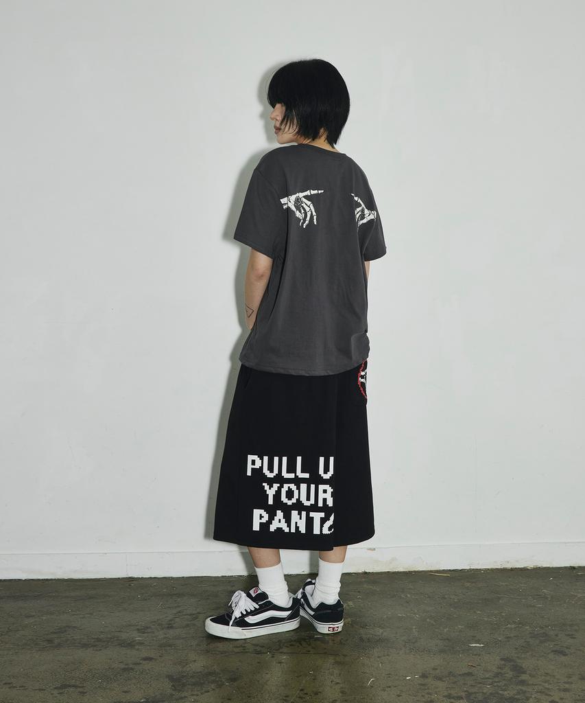 SCALLYWAG Pull Up Bermuda Sweat Shorts [Black]