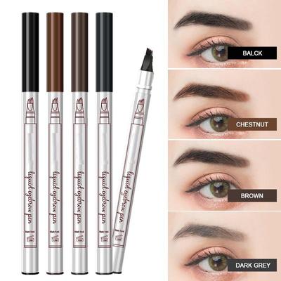 4 Head Eyebrow Marker Pencil Waterproof Microblading Tattoo Eyebrows Makeup Eyebrow Pencil