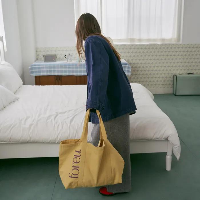 Bloom Slogan Eco Bag (Yellow)