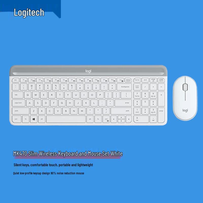 

Logitech MK470 Slim Wireless Keyboard and Mouse Combo