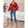 2026 New Fashion Casual Women's Polka Dot Loose Bubble Long Sleeve Loose Top