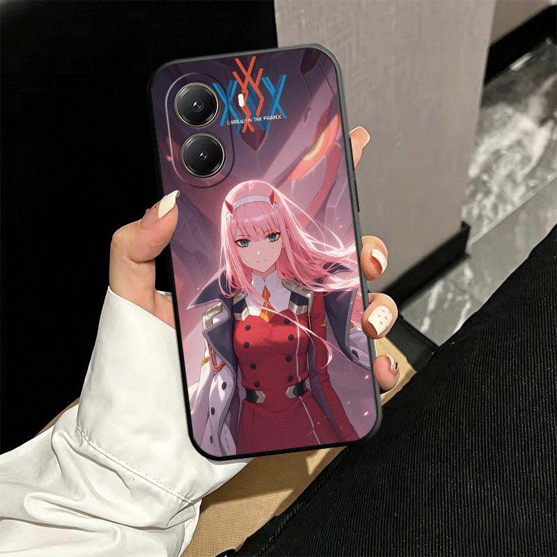 Liebling Zero Two 02 Anime Weiche Handyhülle für Xiaomi Poco X5 X6 X7 X8 Pro Max X3 F7 F8 Ultra M8 M7 M6 M5 Redmi 15 15C 14C 13C 12