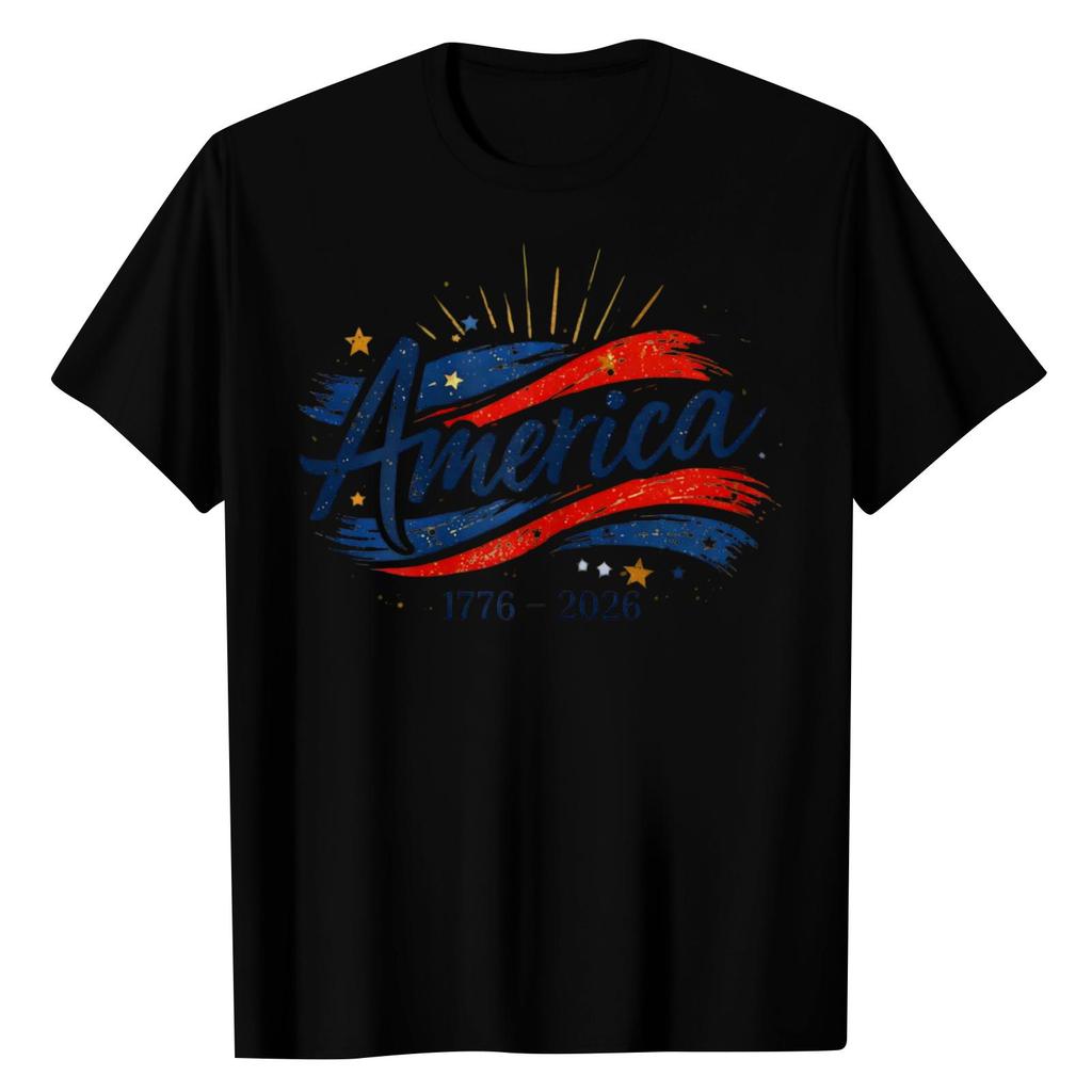 Unisex Round Neck Casual Digital Printed Short Sleeved T-shirt Top