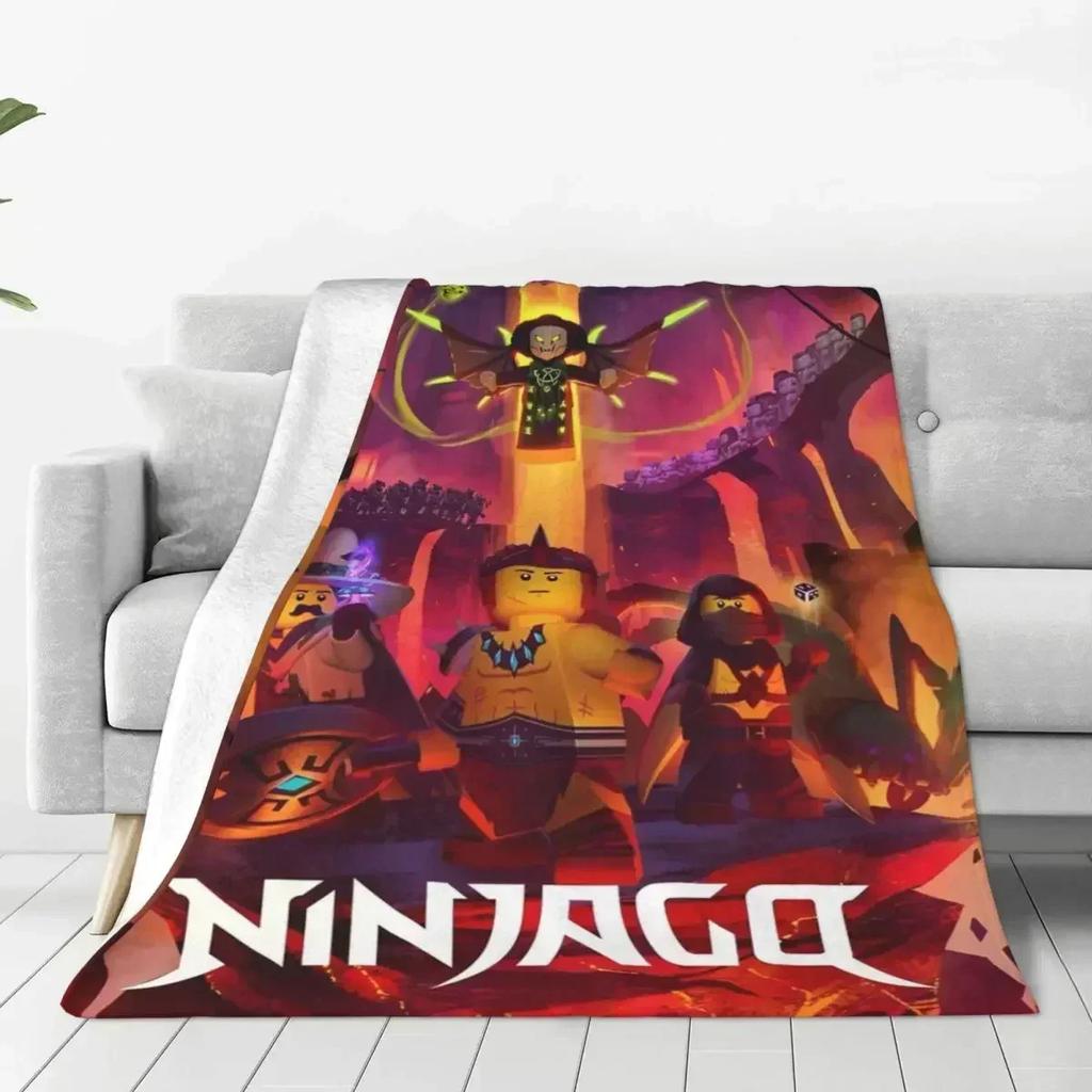 N-ninjagos Blanket Flannel Funny Warm Throw Blankets for Bedspread Summer