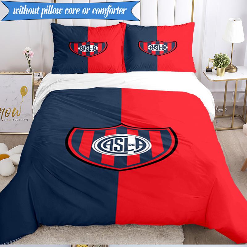 Club Atletico San Lorenzo 3pcs Bedding,Including 1pc Duvet Cover And 2pcs Pillowcases Perfect for Christmas,Ideal for Bedroom, Dormitory