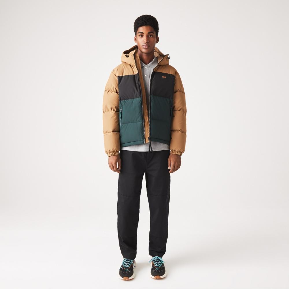 

LACOSTE Мужской стеганый водонепроницаемый короткий джемпер BH448552N TPV