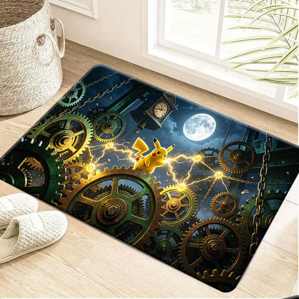 Giratina Dark Rainy Sky Legendary Pokemon Print Soft Non Slip Absorbent Home Entryway Bathroom Floor Rug Doormat 40cm x 60cm