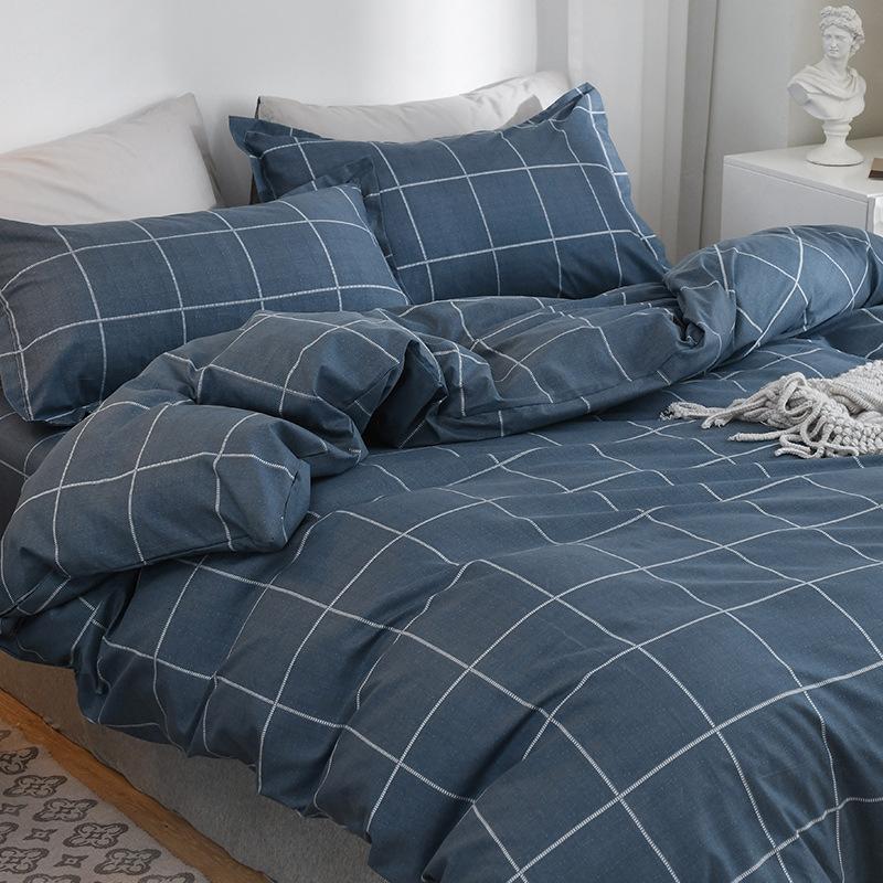 Čtyřdílná ložní souprava Čistá bavlna Nový styl Princeznovský styl Kolejní Jednolůžková Třídílná ložní souprava