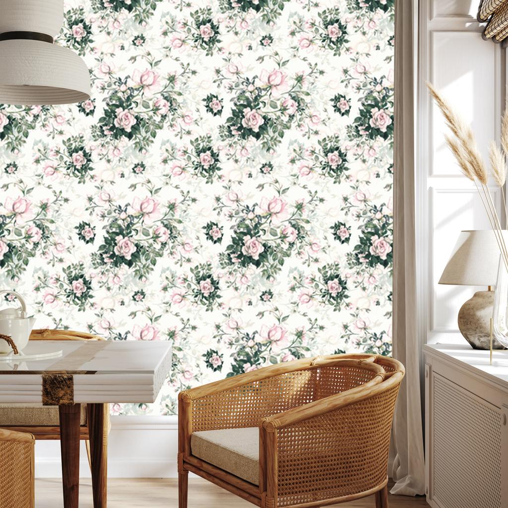 Beautiful Roses Wallpaper for Living Room and Bedroom 50x1000