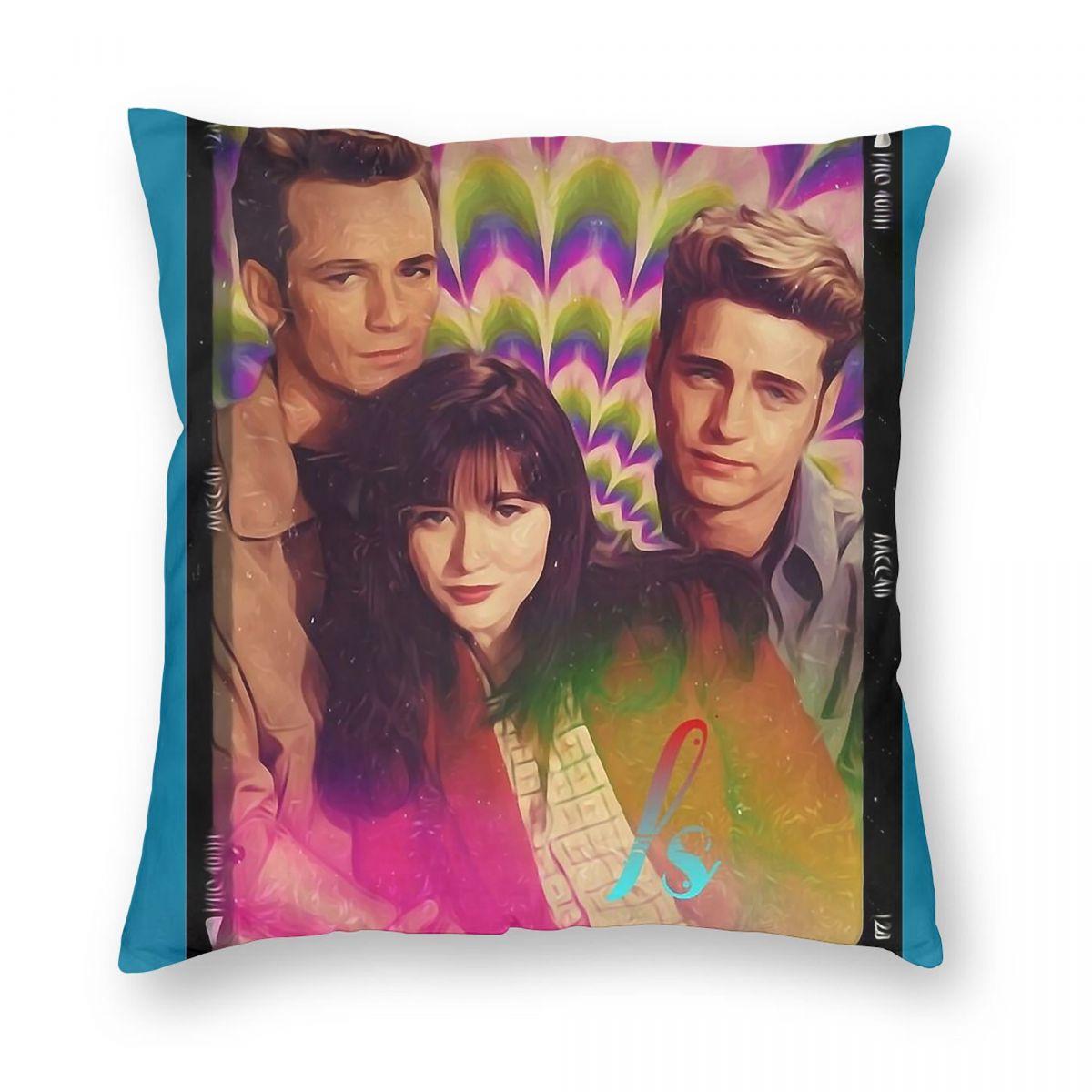 BH Luke Perry Shannen Doherty Jason Priestley Square Pillowcase Polyester Linen Velvet Printed Pillow Home Cover x 30x30cm