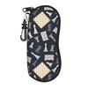 Chess Pattern Game Pieces   Glasses Case  Key Chain Sunglasses Pouch Male Female Eyeglass Cases Cover Vintage Eyewear Accessory