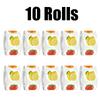 111pcs/Roll Waterproof Fruit Stickers, DIY Decal Roll for Laptop Phone Case Notebook Suitcase & Scrapbook