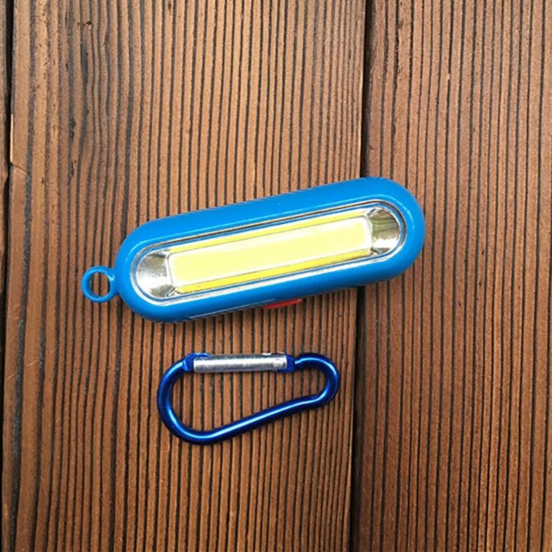 Mini Keychain Pocket Torch Battery Powered LED Light Flashlight Lamp, Strong Light Small Keyring Light Torch Flashlight