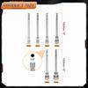 3-15pcs Nut Driver Drill Bit Set 5.5-19mm Metric Impact Socket 1/4" Hex Shank 6" (150mm) Extra Long Magnetic 6-Point Sockets