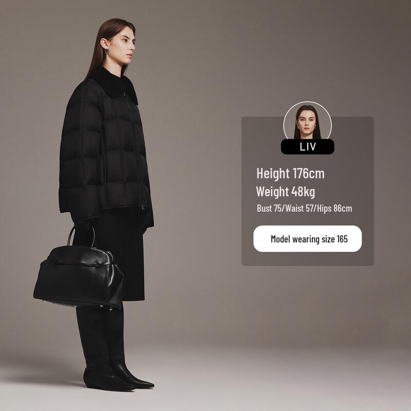 Tanboer Women's TB5530378Z Stand Collar Short Down Jacket