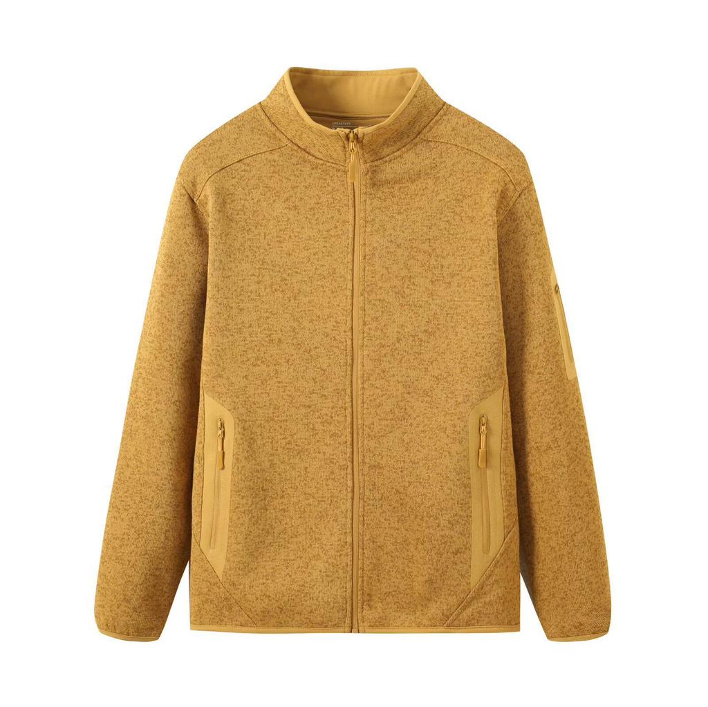 Unisex Outdoor Fleece Jacket - Thickened, Warm, Stand-up Collar for Autumn/Winter Sports