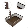 Desk Organizer Serving Tray Metal Sturdy Under Drawer Table Storage Basket for Home