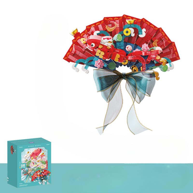 Flower Fan for Prayers Creative Diy Holiday Decorations  Assembling Toys and Gifts