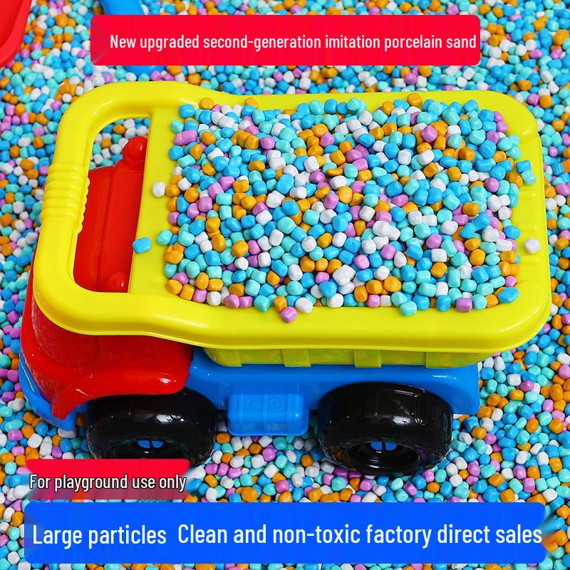 Colored Stone Large Particle Sand Toys for Children and Infants - Indoor Play