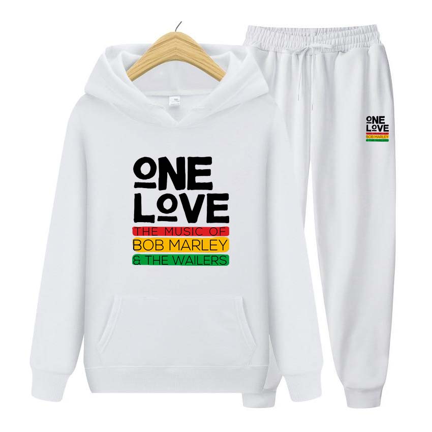 One Love Printing Men'S Tracksuit Winter Suit Sports Fashion Tracksuit For Women Men Hoodie Clothing Hoodies+Pants Two Piece Set