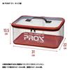 PROX Mini Fishing Dull with Clear Lid and Ideal for Storing Small Items Bucket, Large, Red, PX9892LDR, Sides,