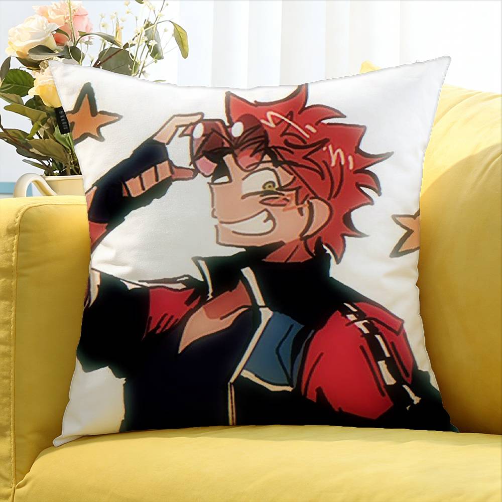J-Jackpot Crash Course JJC Benny Various Sizes Square Pillow Case For Car Home Bedchamber Decor