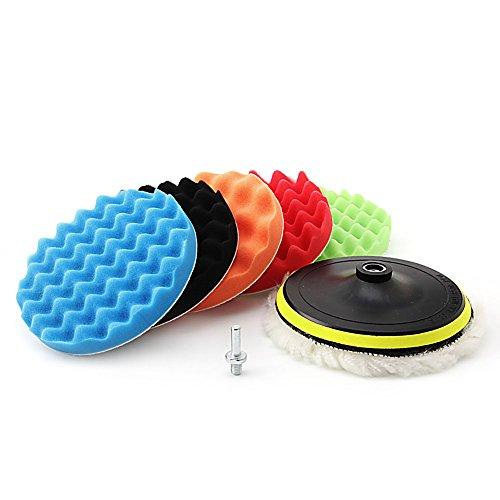 

zmart 180мм набор полировальных кругов и губок из 6 штук, автомобильный воск, полировка, полировальная машинка, полировка