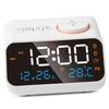 Alarm Clock Radio Multifunctional LED Music Timing Rechargeable FM Radio Alarm Clock for Home