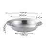 Stainless Steel Anti-Scald Thickened Bowl for Noodles, Rice, and Crawfish with Custom Logo.
