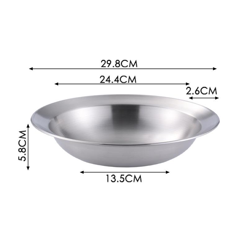 Stainless Steel Anti-Scald Thickened Bowl for Noodles, Rice, and Crawfish with Custom Logo.