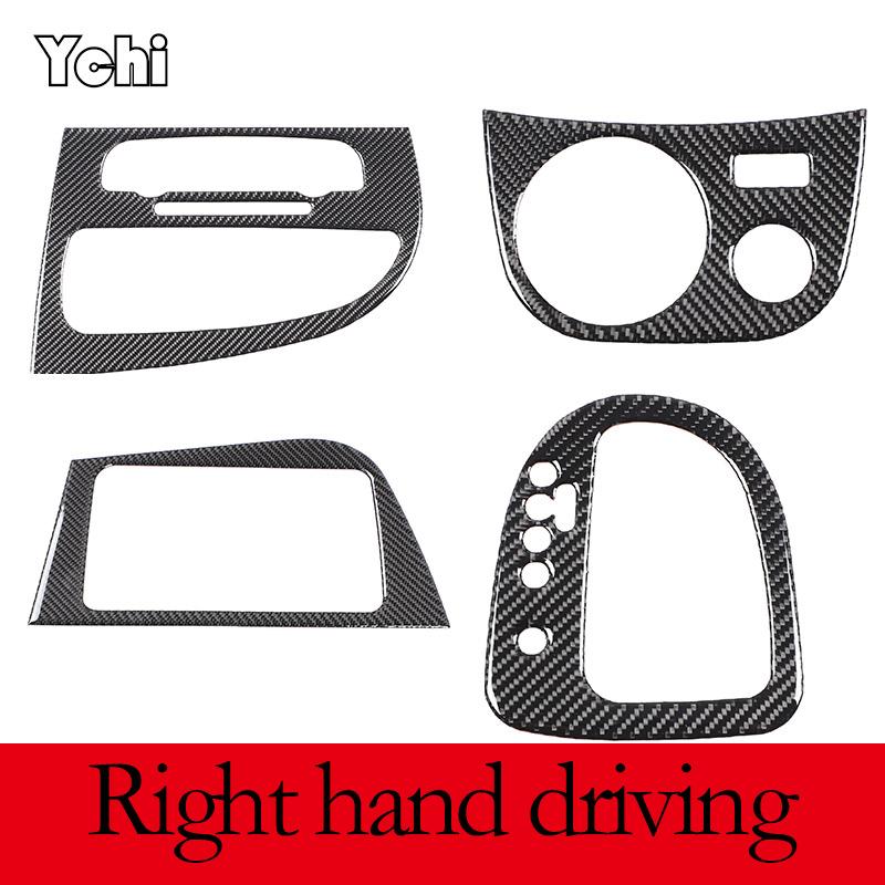 For Mazda MX-5 2016+ Matte Real Carbon Fiber Center Control Gear Shift Panel Multimedia Panel Cover Steering Wheel Frame Sticker