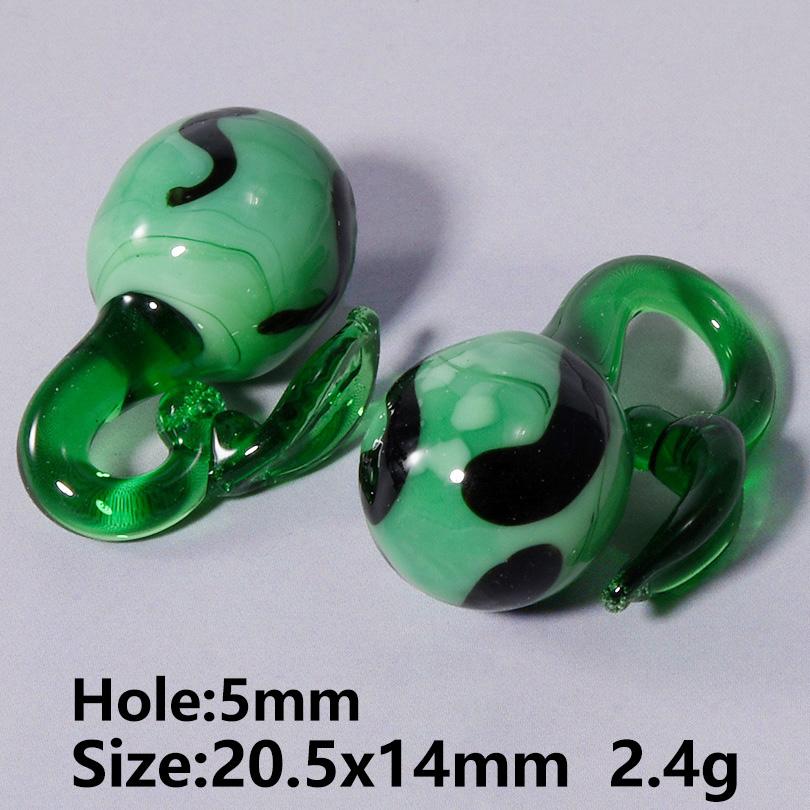 5/20 Stück/Los Verschiedene Früchte-Anhänger Erdbeere/Kirsche/Zitrone Anhänger Für Schmuckherstellung Großhandel Glasmaterialien Armbänder herstellen