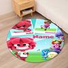 Custom Name Jelly Jamm Printed Round Rug Carpet Chair Rug Area Rug Entryway Doormats,for Office Chair Living Room Bedroom Kitchen Room.
